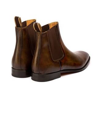 Olive & Brown Full Grain Calf Leather Uppers  Shoes 4