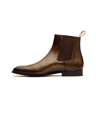 Olive & Brown Full Grain Calf Leather Uppers  Shoes 6