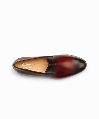 Oxblood And Black Full Grain Calf Leather Uppers  Shoes 8