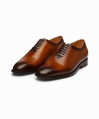Brown Full Grain Calf Leather Uppers  Shoes 1