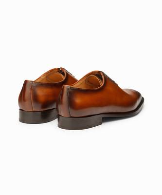 Brown Full Grain Calf Leather Uppers  Shoes 6