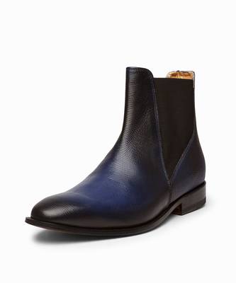 Blue & Black Full Grain Calf Leather Uppers  Shoes 3