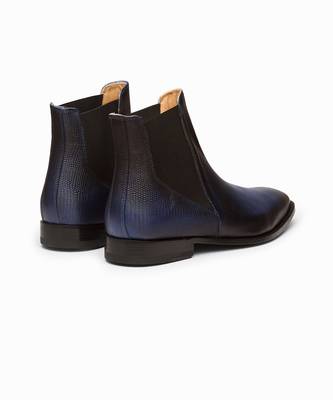 Blue & Black Full Grain Calf Leather Uppers  Shoes 5