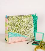 Multicolor Tropical Print Canvas Large Size Vanity Kit