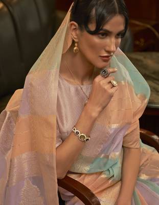 Kenzo Organza Party Wear Sequins Saree Collection 2