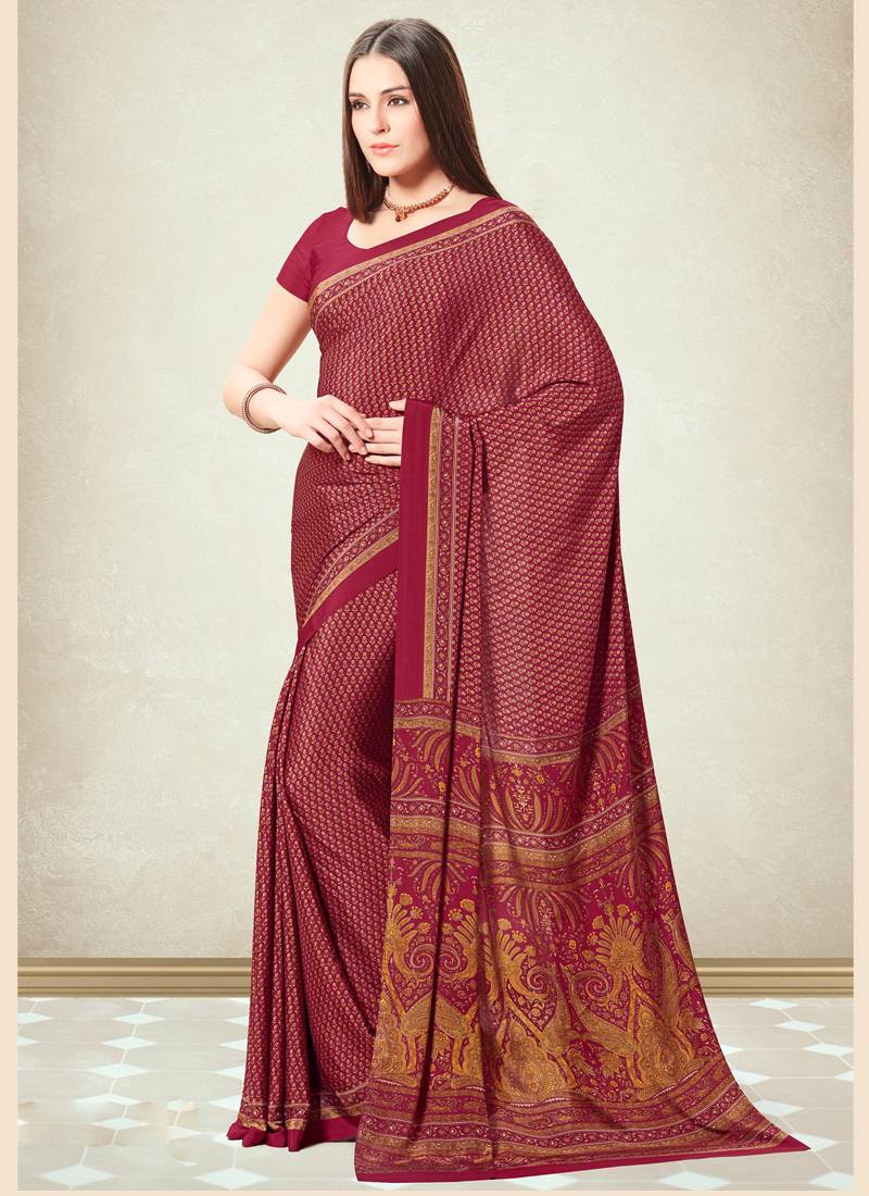 Women Cotton Printed Saree With Unstiched Blouse Piece