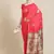 Red Woven Silk Blend Saree With Blouse
