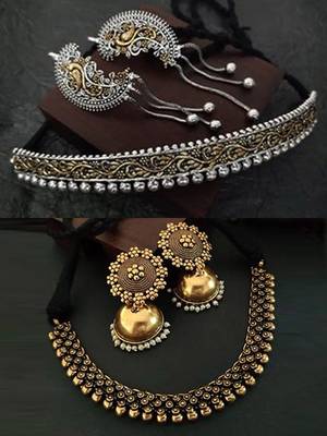 Binnis wardrobe Dual tone and gold plated jewellery set 1