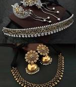 Binnis wardrobe Dual tone and gold plated jewellery set