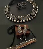 Binnis wardrobe German silver tone and Dual tone necklace set