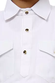 White Cotton Jacquard Pathani Kurta Pajama Set Traditional Wear