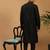 Black plain pure viscose kurta-pajama