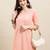 Designer Sequins Work Fancy Peach Colour Kurti In Rayon Fabric For Trendy Looks