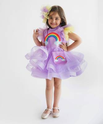 Rainbow Lavender Dress 1