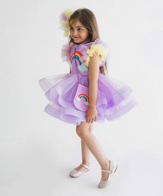 Rainbow Lavender Dress 2