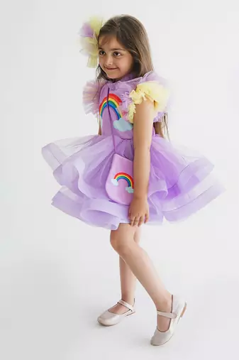 Rainbow Lavender Dress
