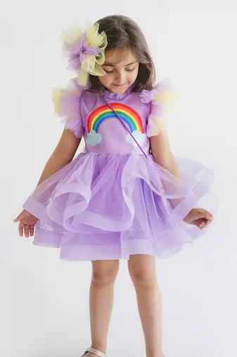 Rainbow Lavender Dress