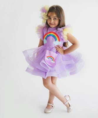 Rainbow Lavender Dress 4