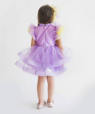 Rainbow Lavender Dress 5