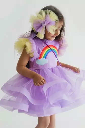 Rainbow Lavender Dress