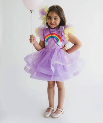 Rainbow Lavender Dress 8