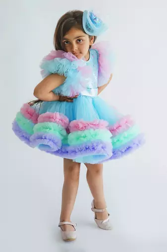 Zoe Sequins Multi Colour Dress