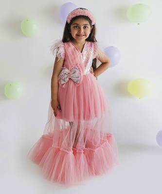Peach Maisha Princess Gown 1
