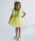 Eleena Yellow Frilly Dress
