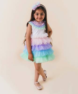 Rosy Unicorn Colour Dress 2