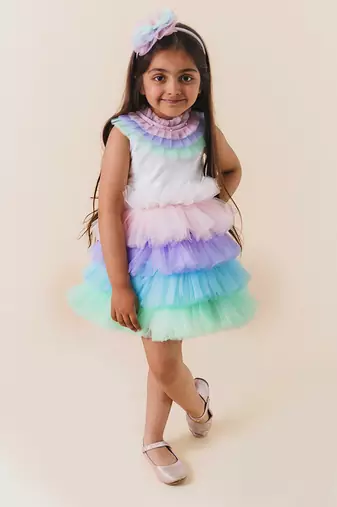 Rosy Unicorn Colour Dress