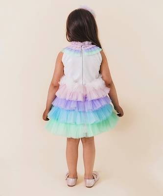 Rosy Unicorn Colour Dress 3