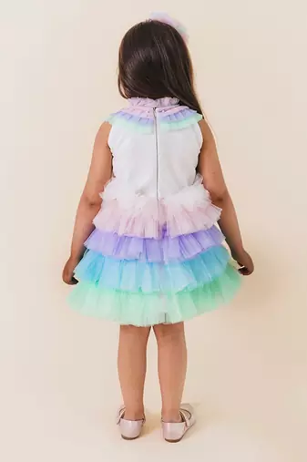 Rosy Unicorn Colour Dress