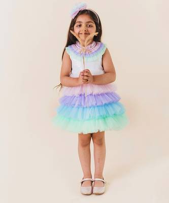 Rosy Unicorn Colour Dress 4