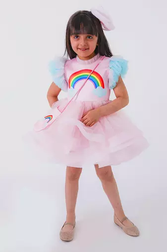 Rainbow Baby Pink Dress