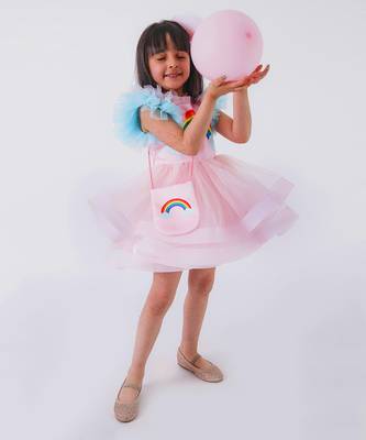 Rainbow Baby Pink Dress 3