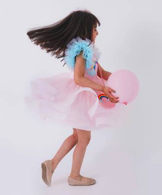 Rainbow Baby Pink Dress 4