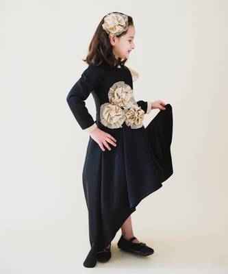 Black Darcy High Low Gown 2