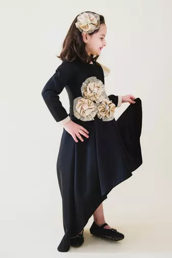 Black Darcy High Low Gown