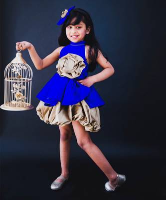 Blue Matilda Balloon Dress 1
