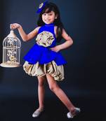 Blue Matilda Balloon Dress