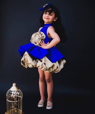 Blue Matilda Balloon Dress 2