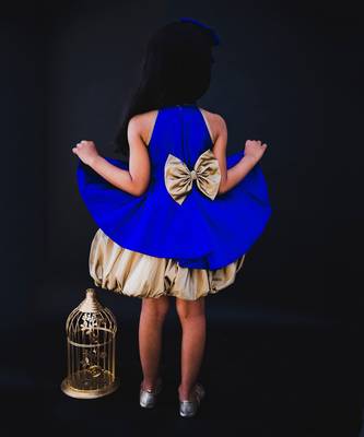 Blue Matilda Balloon Dress 3
