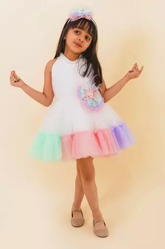 Hazel Unicorn Colour Dress