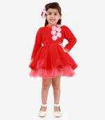 Red Nora Velvet Dress