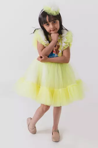 Mermaid Yellow Dress