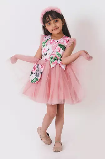 Pink Zoe Floral Dress