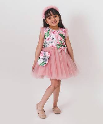 Pink Zoe Floral Dress 1