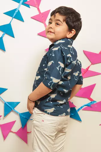 Indigo Blue Shirt