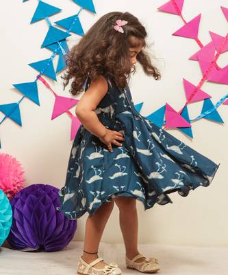 Indigo Blue Frock 2
