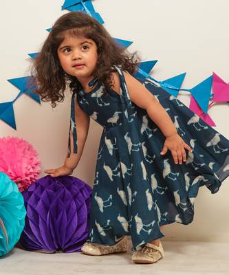 Indigo Blue Frock 3